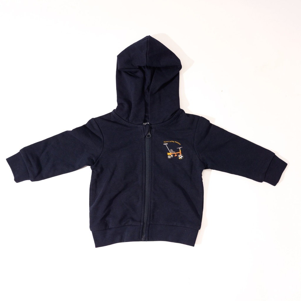[FLA-BH001-NVY-6-12M] Babyhoodie – Driewieler – Navy (6-12 months)